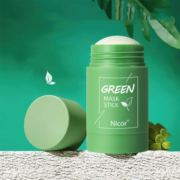 Green Eggplant Face Mask Stick for glowing skin, natural skincare product