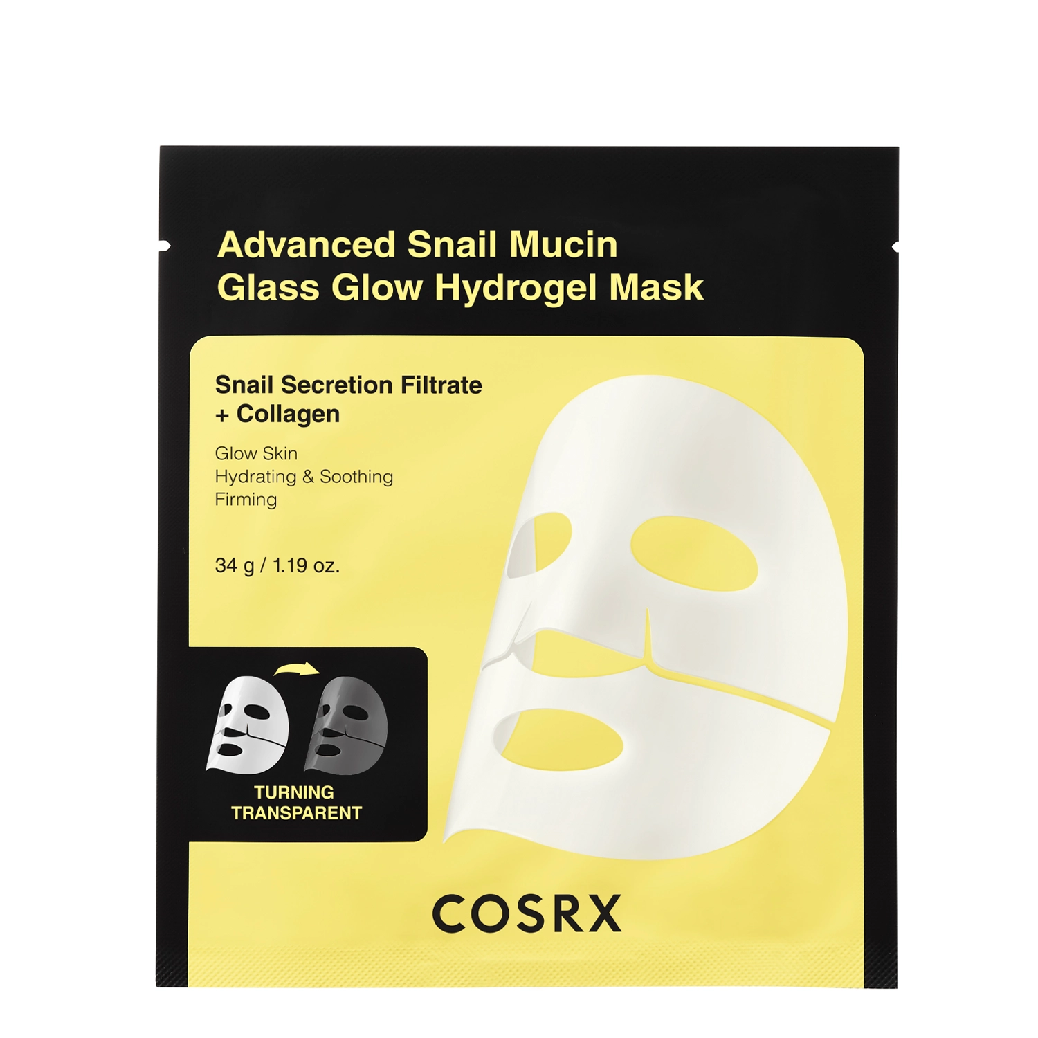 COSRX Snail Glass Glow Hydrogel Mask